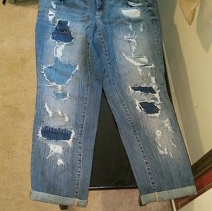 TORRID Ripped Distressed Boyfriend Jeans